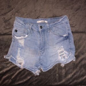 Distressed Jean Shorts